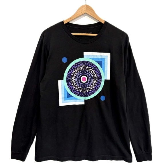 Opiuo X Beastman Merch Syzygy Long Sleeve Graphic Tee Mens Size Large Geometric - Picture 1 of 9